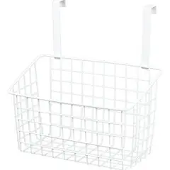 GENERICO - Canasto Estante Organizador Colgante Multiuso Repisa 26x13cm Blanco - 327027