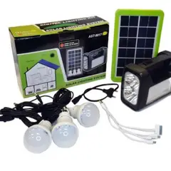 GENERICO - Kit Solar Emergencia Camping 220v Ampolletas 36hrs 003273 Negro-220015