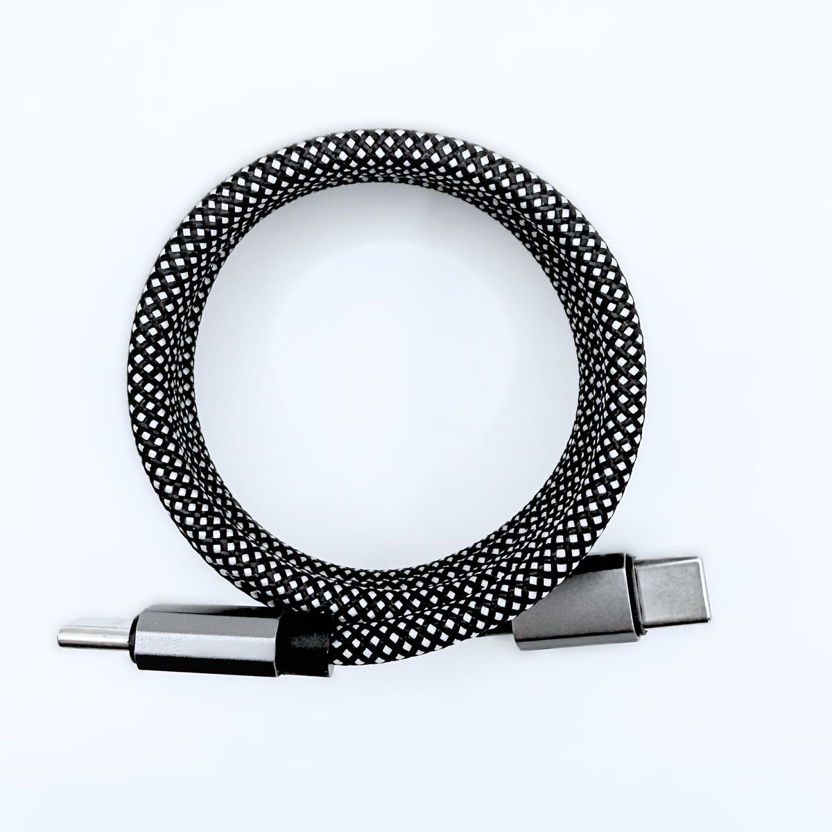 GENERICO - Cable Usb-c Magnético Trenzado Antienredos 1m Negro