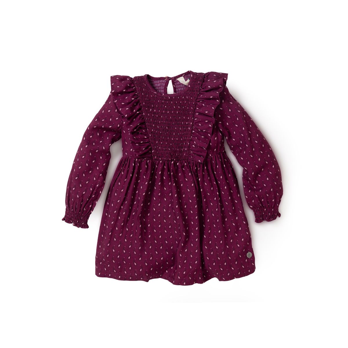 HUSH PUPPIES - Vestido Niña Blossom Burdeo HUSH PUPPIES