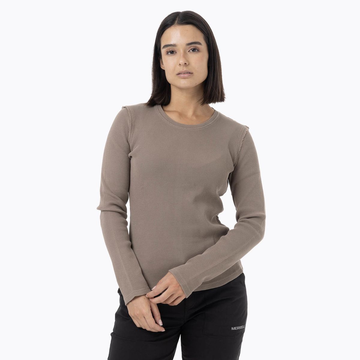 MERRELL - Polera Manga Larga Mujer Oslo Café MERRELL