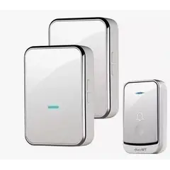 GENERICO - Timbre Inalámbrico Impermeables Exterior Con 2 Receptores