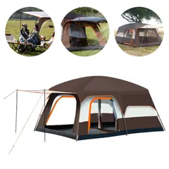 ATURE - Carpa Camping Impermeable Familiar 4-6personas Para Exterior Bordó