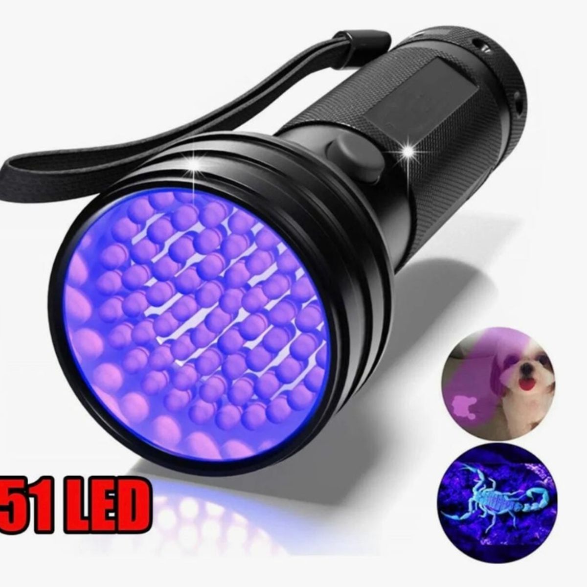 GENERICO - Linterna Ultravioleta 051 Led Uv Luz Negra, A Pila
