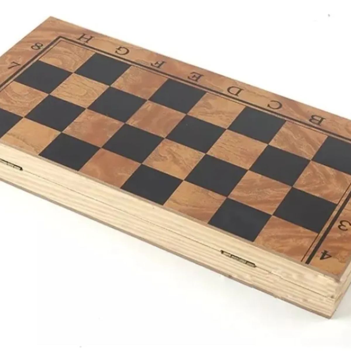 GENERICO - Ajedrez Madera Gigante Xl 48x48cms 3 En 1, Dama, Backgammon