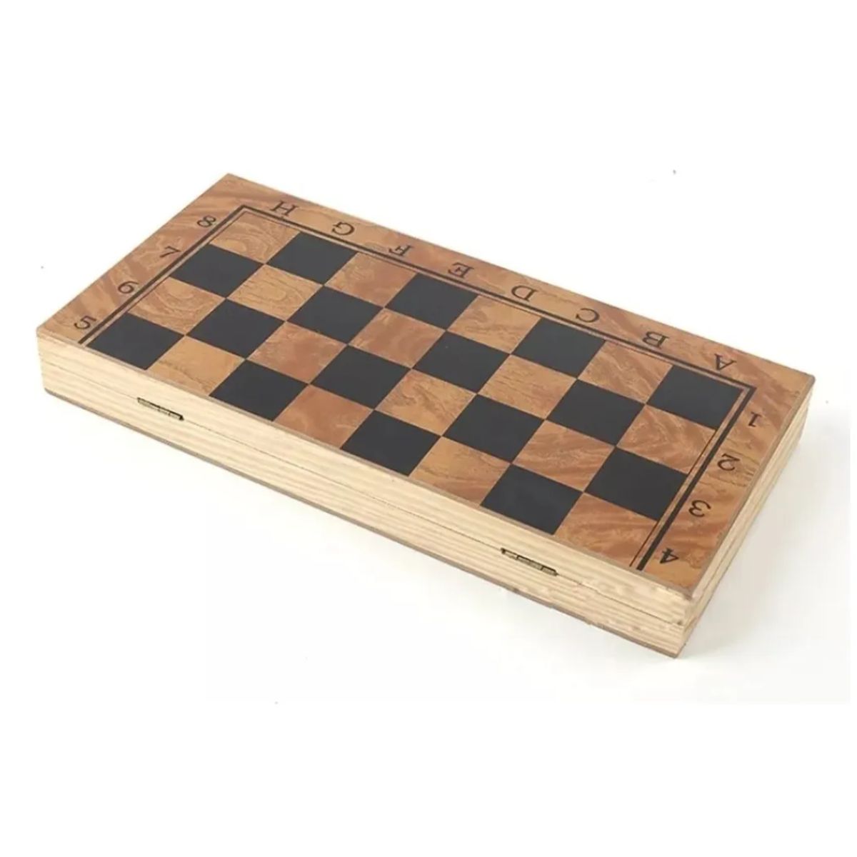 GENERICO - Ajedrez Madera Gigante Xl 48x48cms 3 En 1, Dama, Backgammon