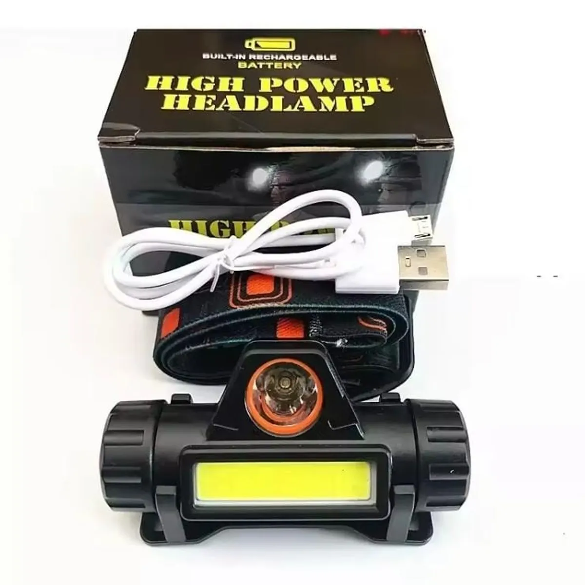 GENERICO - Linterna Frontal Recargable X4 - Foco Cabeza Minera