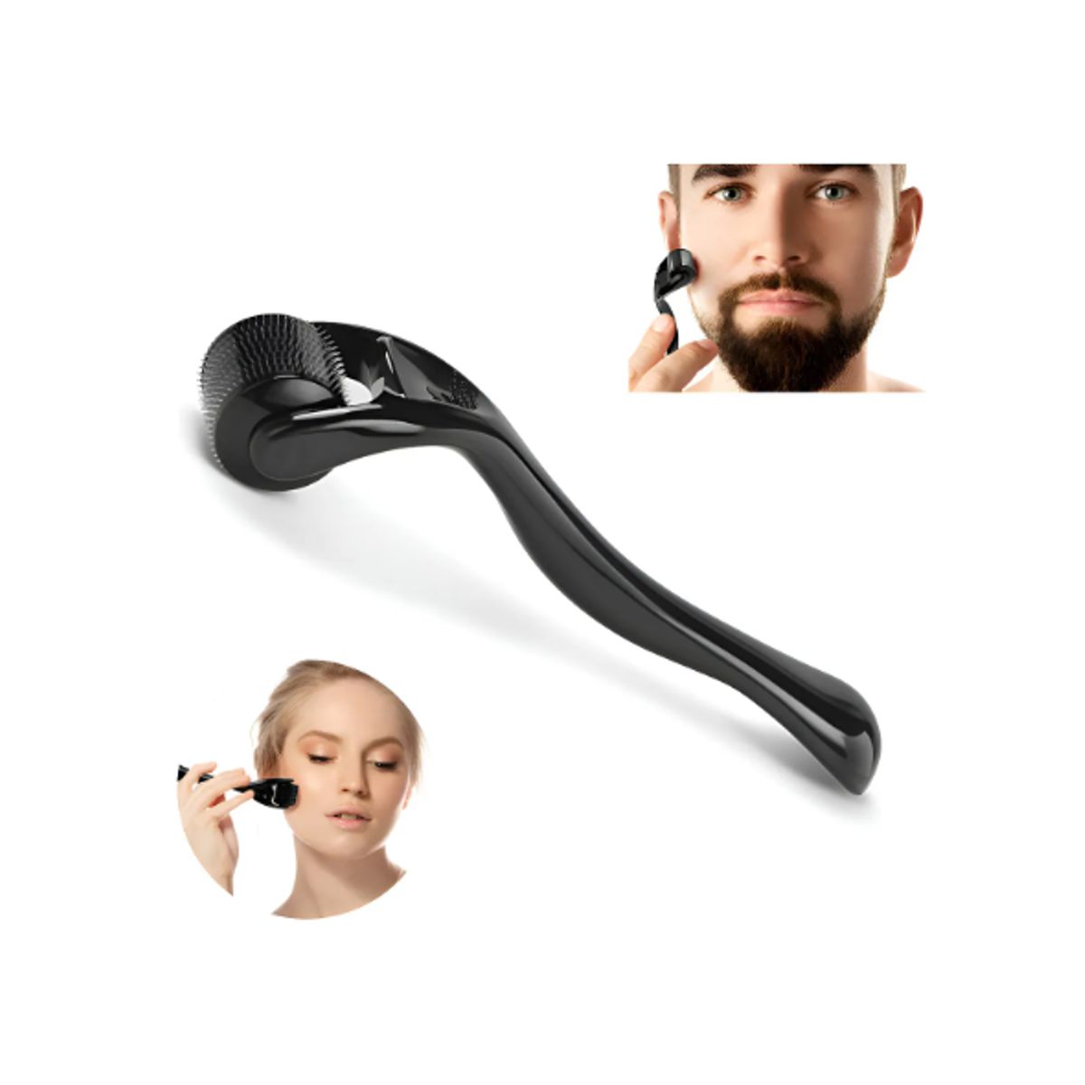 GENERICO - Dermo Roller Rodillo Dermatológico Crecimiento Barba Cabello