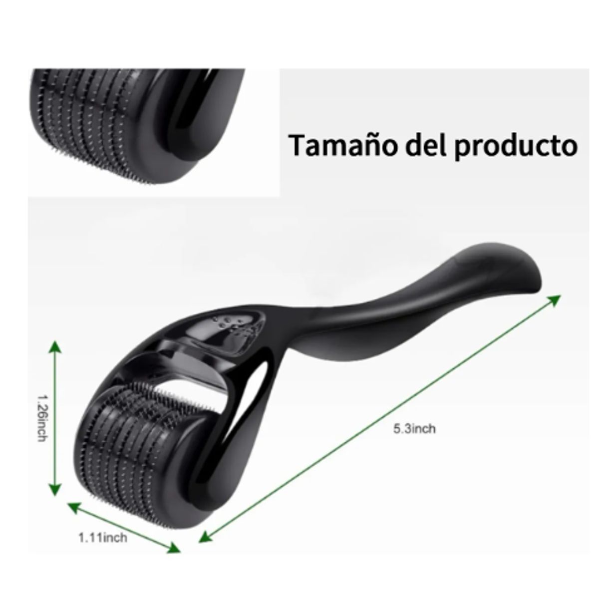 GENERICO - Dermo Roller Rodillo Dermatológico Crecimiento Barba Cabello