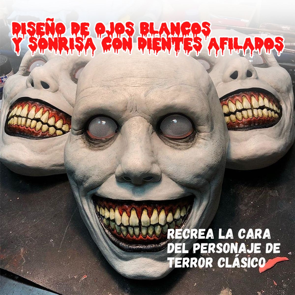 GENERIC - Máscara Espeluznante De Halloween Festival Accesorios Demonio