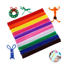 GENERICO - Glitter Limpia Pipas De Colores Fieltro 12 Colores Limpia