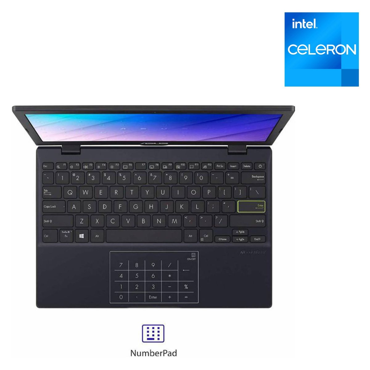 ASUS - Notebook Intel Celeron 4GB RAM 64GB SSD 11.6" (Teclado y Sistema en Inglés - Configurable al Español)