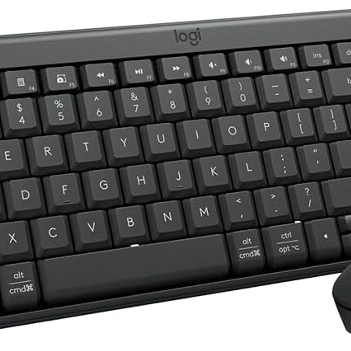 LOGITECH - Kit Teclado & Mouse Inalámbrico Logitech MK250 Compact, Qwerty Bluetooth Grafito