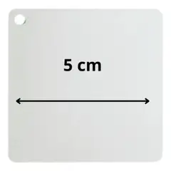 GENERICO - Pack 50 Llaveros Subliminables CUADRADO