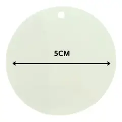GENERICO - Pack 50 Llaveros Subliminables CIRCULO