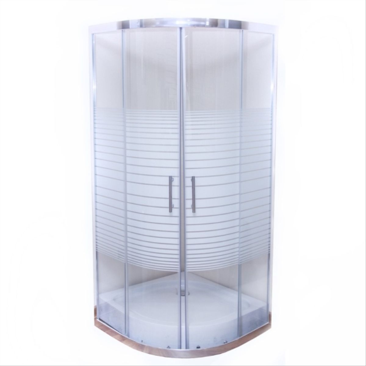 CONDOR - Cabina de ducha redonda cromo 90 cm 4 mm