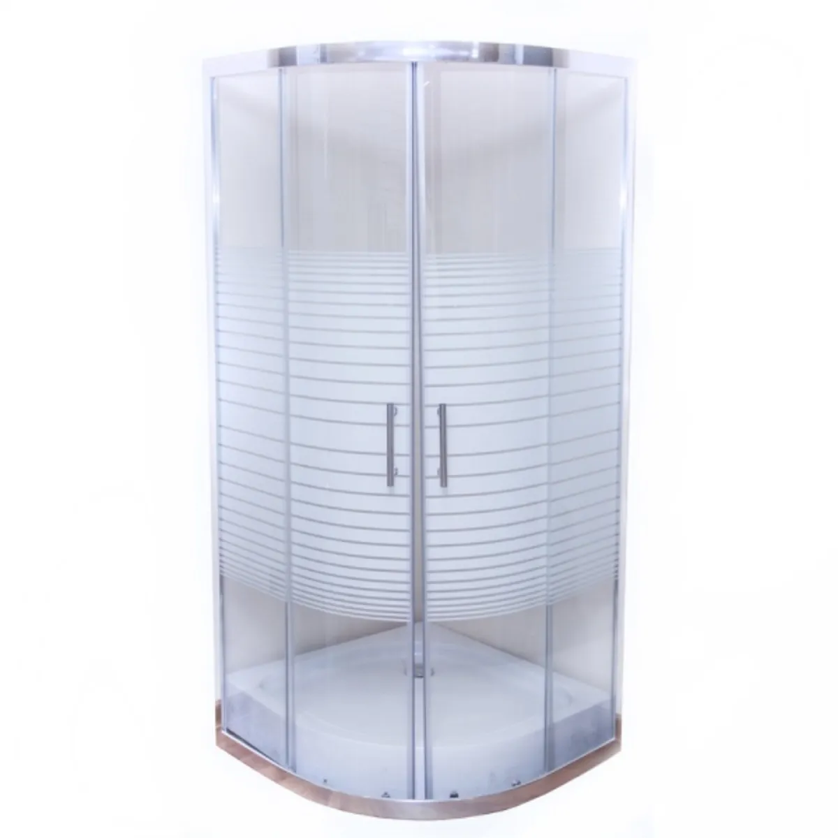 CONDOR - Cabina de ducha redonda cromo 90 cm 4 mm