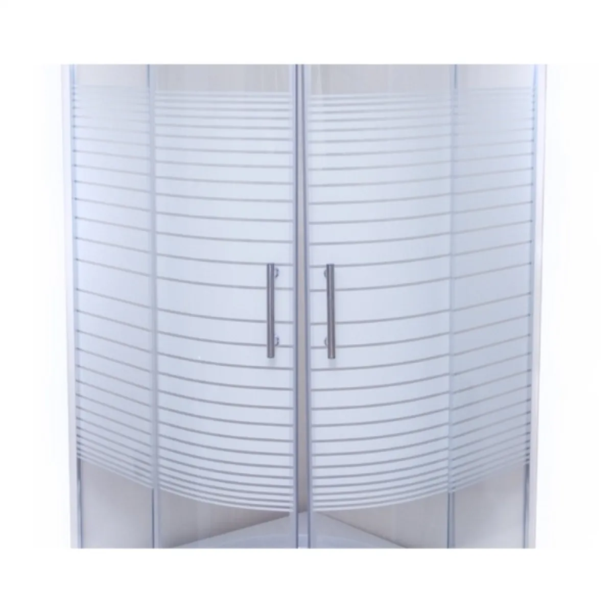 CONDOR - Cabina de ducha redonda cromo 90 cm 4 mm