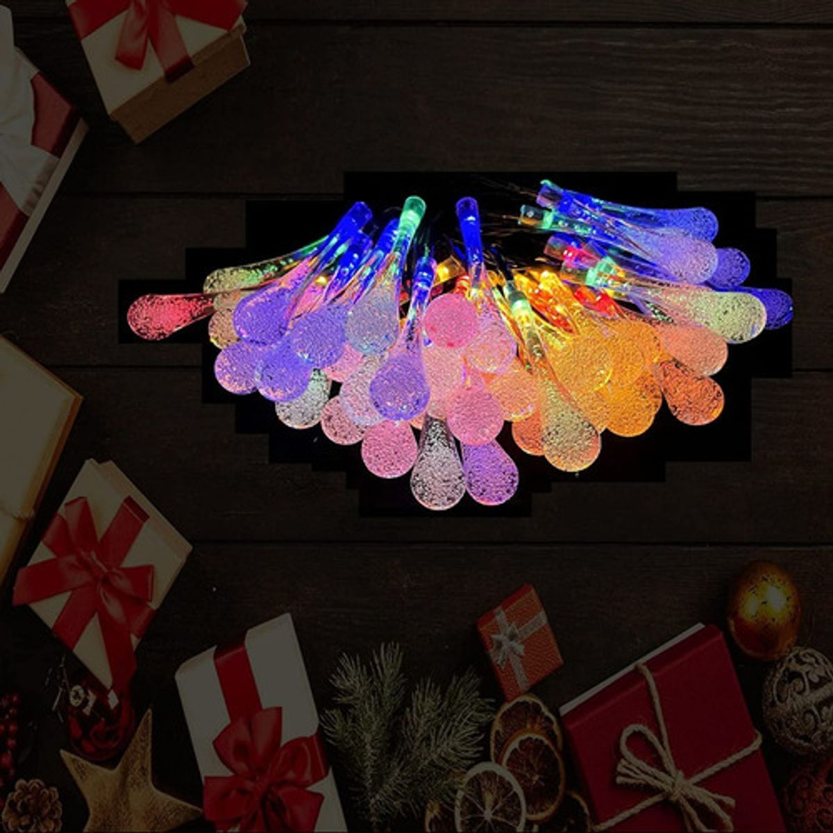 GENERICO - Luces Guirnalda Bombilla 50 Led Multicolor Navidad Fiesta Multicolor - 263045 263045