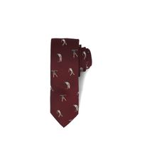 Corbata Seda Hombre Hp Tie Golf Burdeo