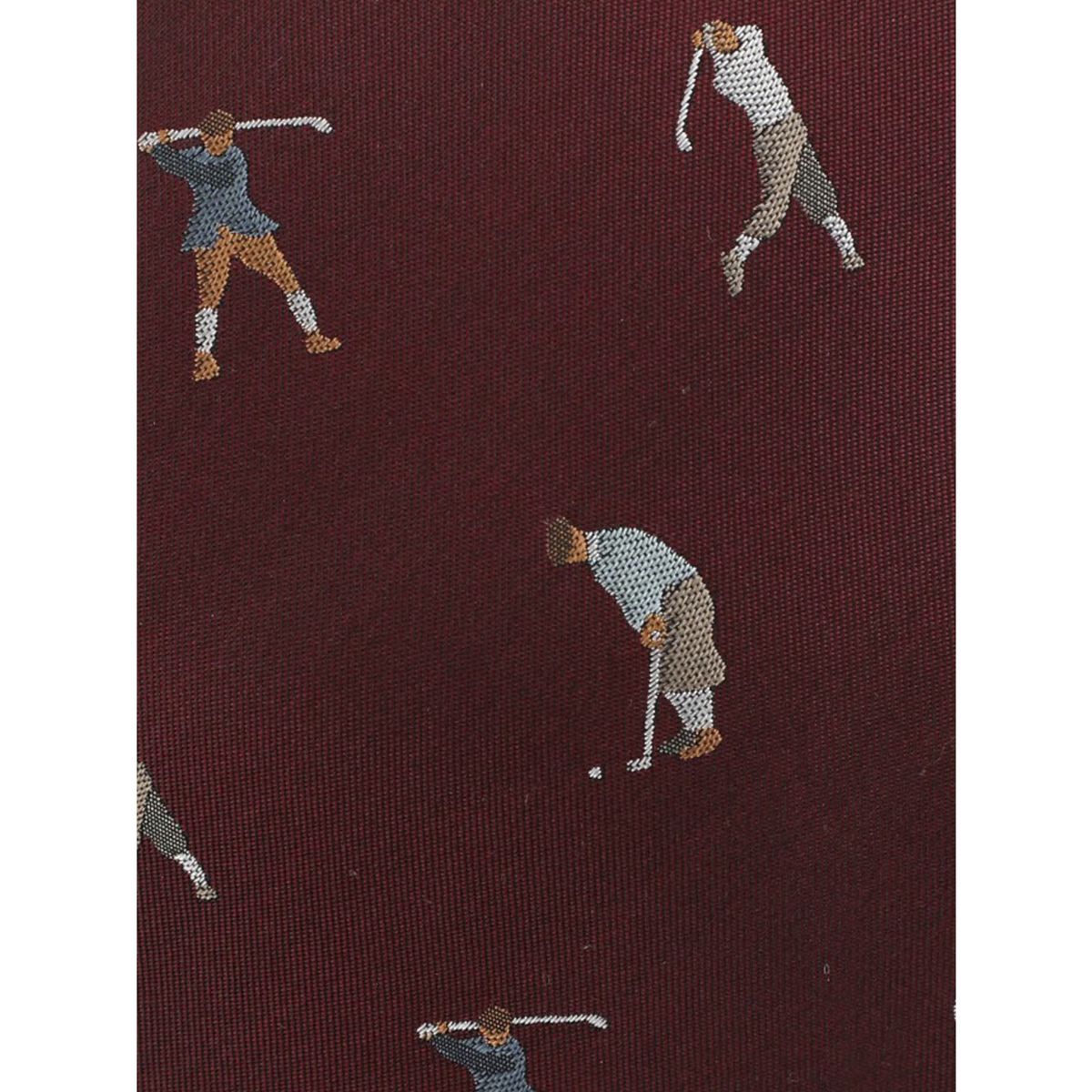 HUSH PUPPIES - Corbata Seda Hombre Hp Tie Golf Burdeo HUSH PUPPIES