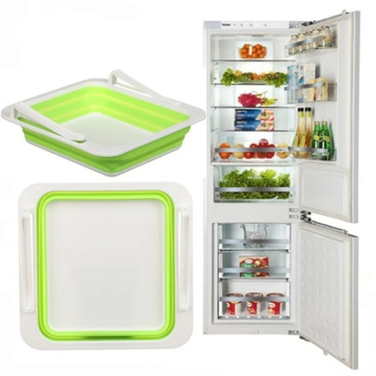 GENERICO - Cesta Organizadora Plegable Refrigerador Almacenamiento Azar - 228105 B48