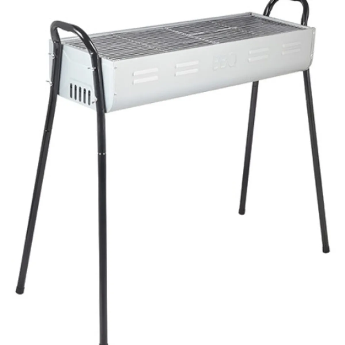 GENERICO - Estufa Parrilla Parrillera Plegable Barbacoa 2 En 1 Portatil Plata - 262226
