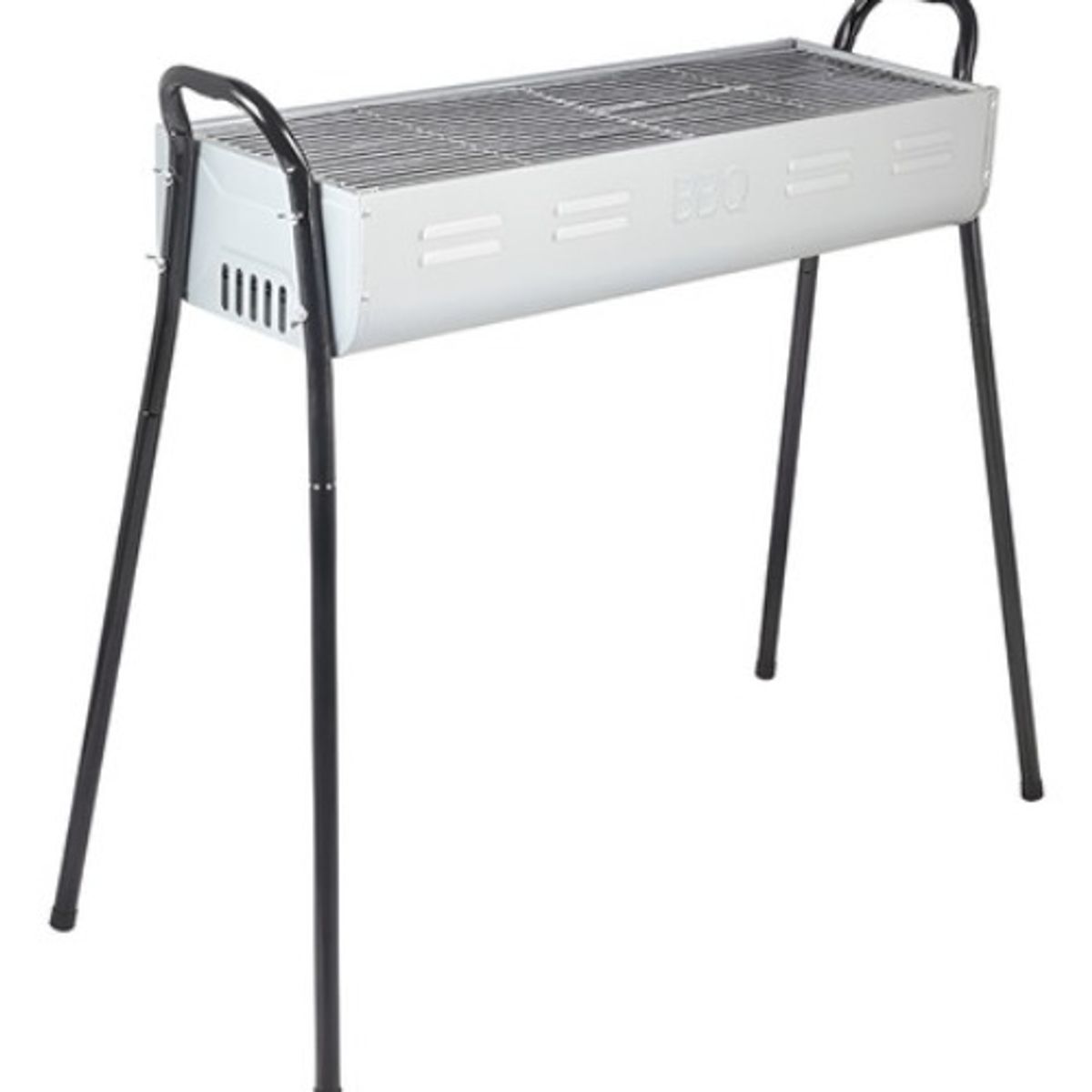 GENERICO - Estufa Parrilla Parrillera Plegable Barbacoa 2 En 1 Portatil Plata - 262226