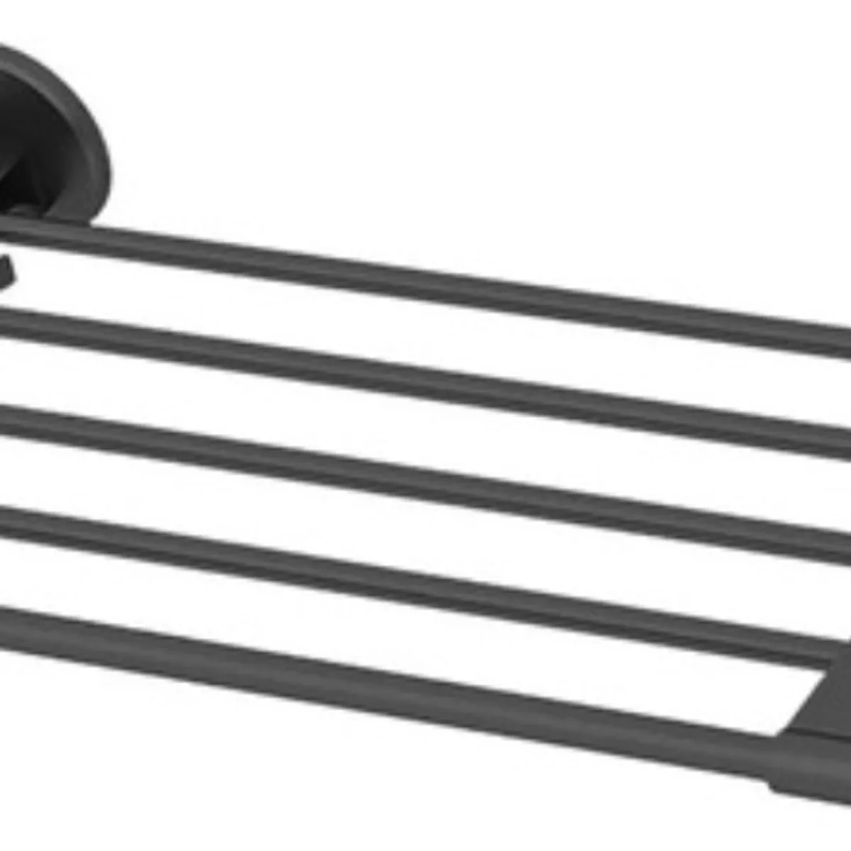 GENERICO - Toallero Soporte De Toallas Estante Para Baño De Pared Negro