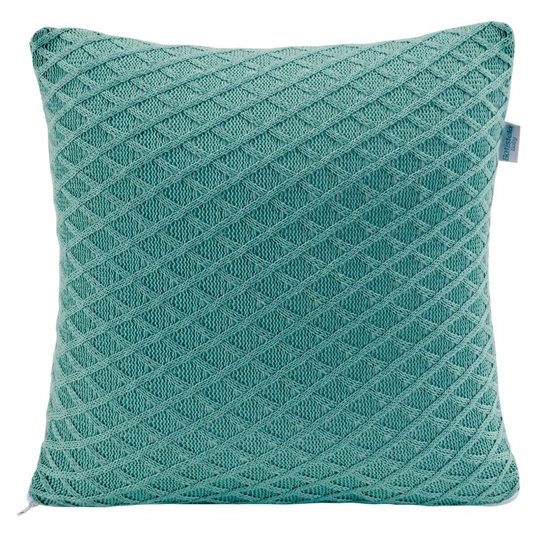 KIDSCOOL Cojin 100% Lana Relleno Silicona Verde