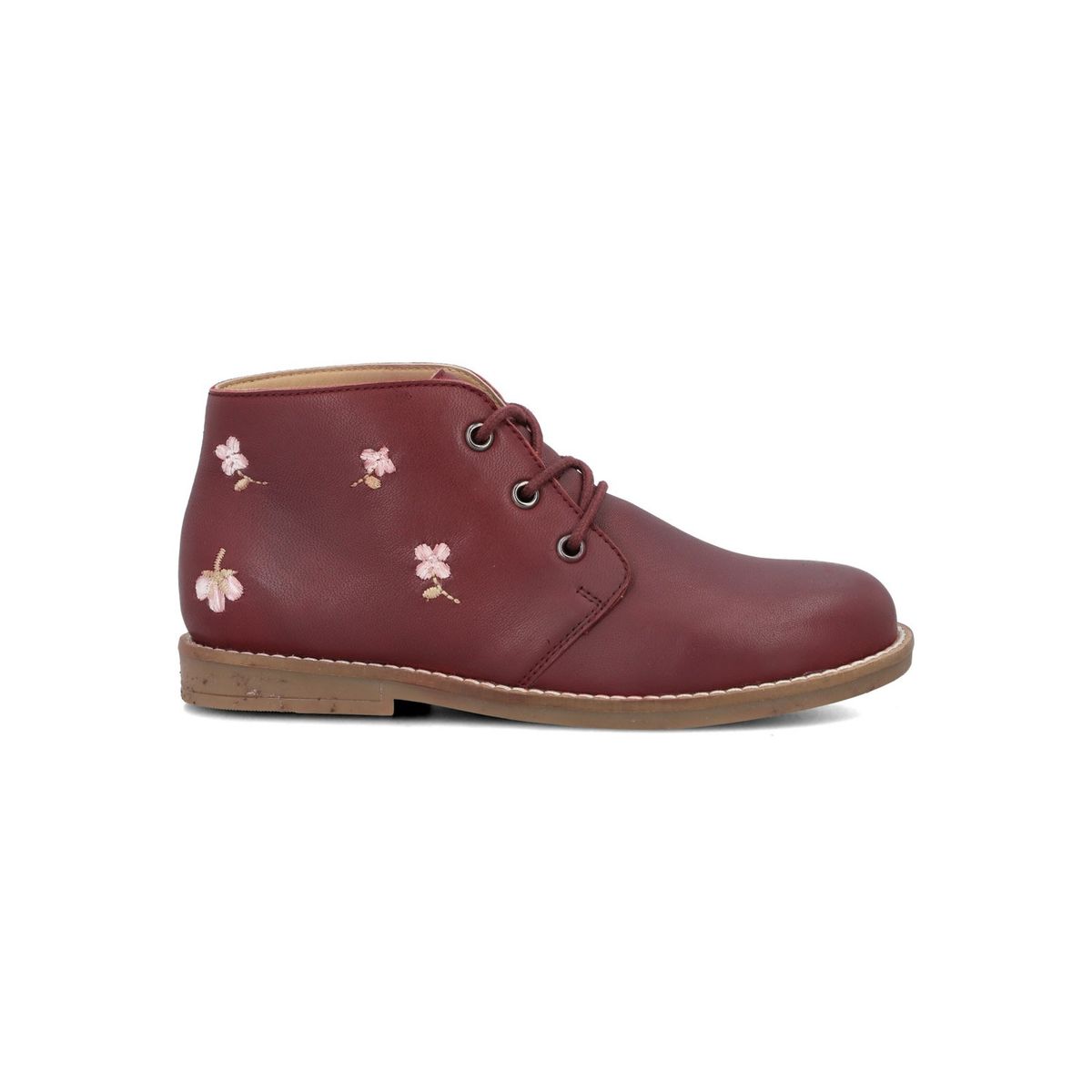 HUSH PUPPIES - Botin Cuero Niña Liora Burdeo HUSH PUPPIES
