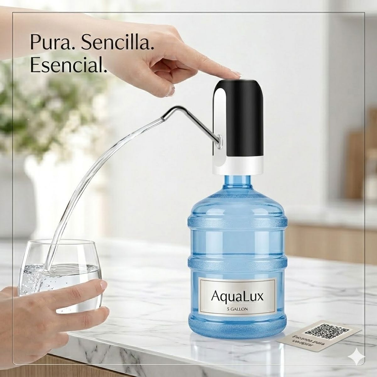 GENERICO - Bomba dispensadora de agua automática y portátil