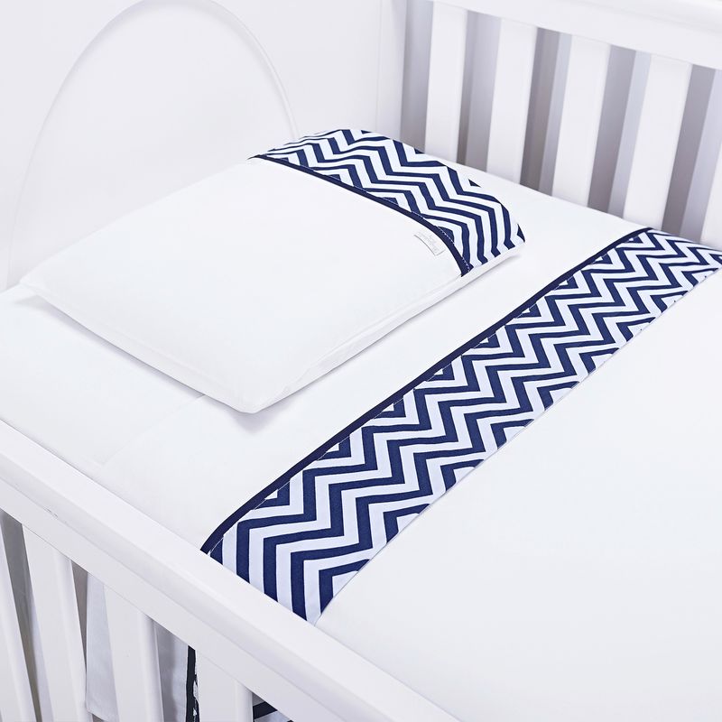 KIDSCOOL - Juego de Sábanas Chevron Azul Kidscool