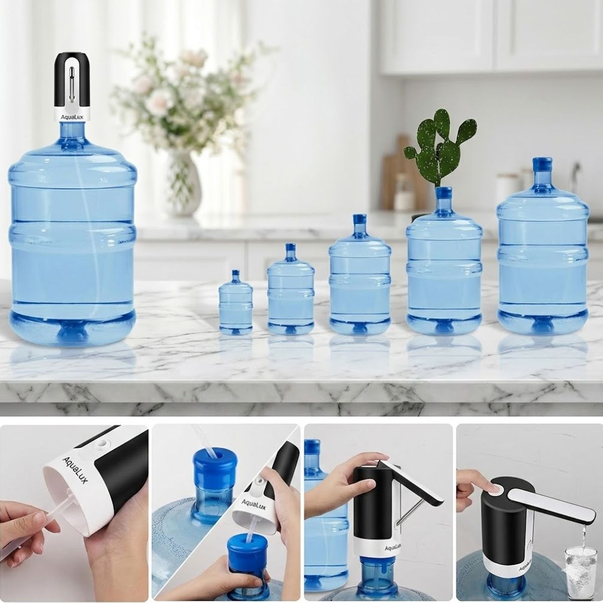 GENERICO - Bomba eléctrica dispensadora de agua portátil