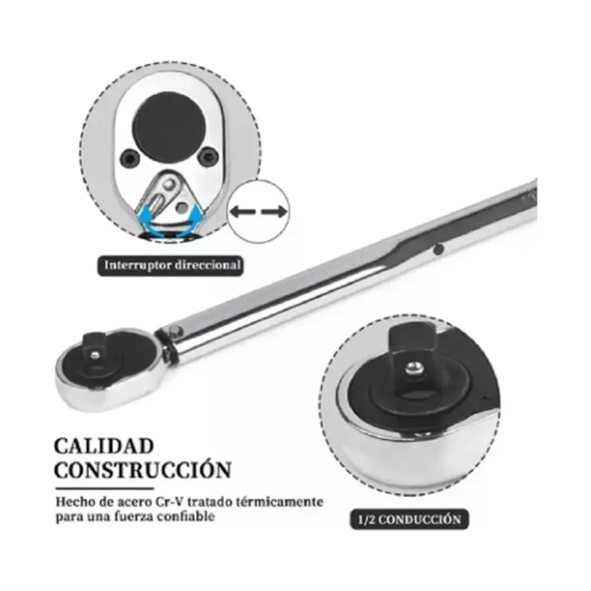 GENERICO - Llave De Torque Torquímetro De Media 10-150 Lbs Profesional