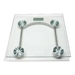 GENERICO - Balanza digital de baño en vidrio templado