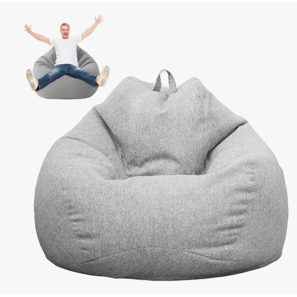 GENERICO - Puf Gigante En Forma De Pera Y Sin Relleno,lavable 100×120cm