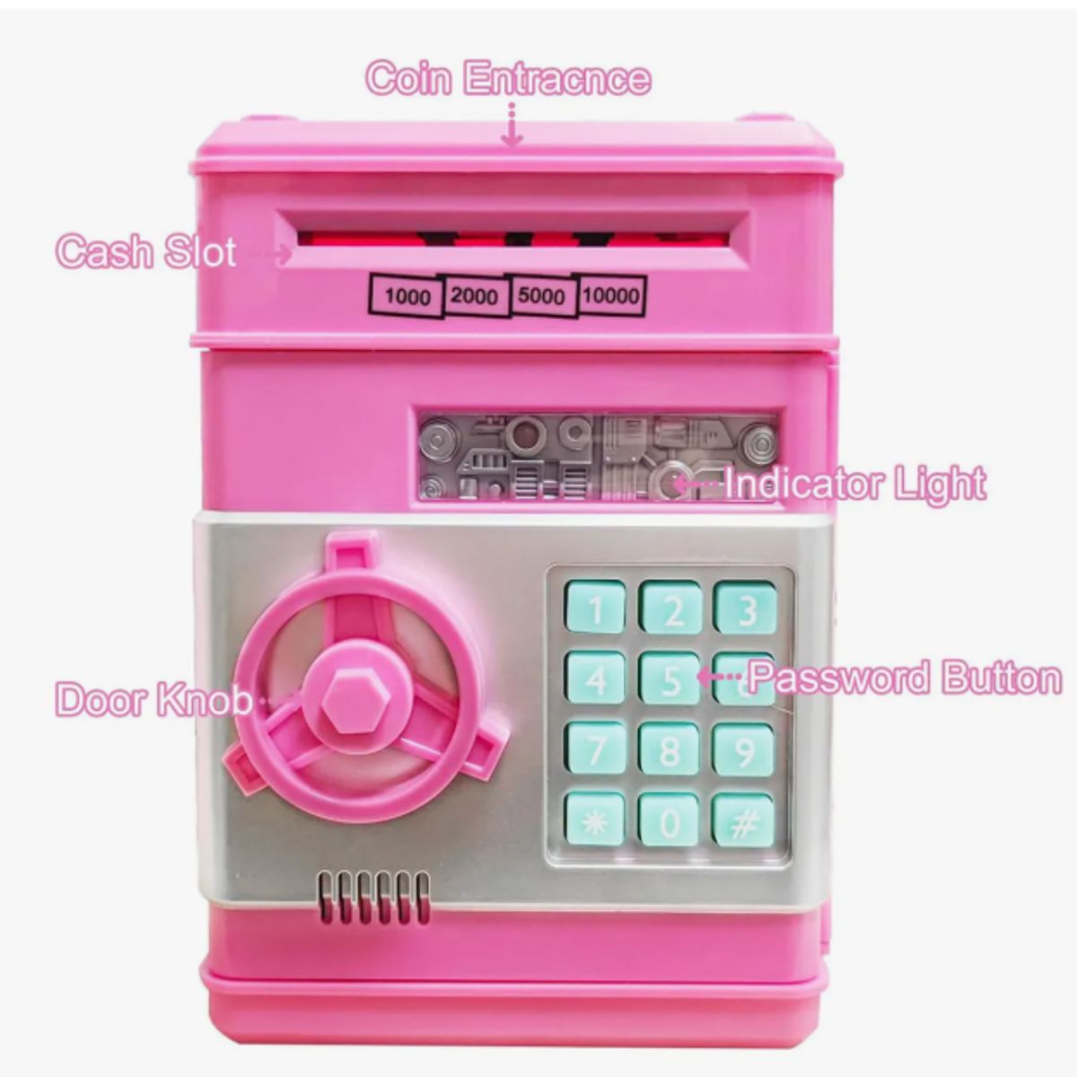 GENERICO - Alcancia Para Niños Juguete Tipo Caja Fuerte Electronica