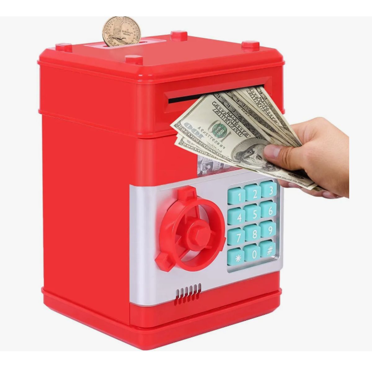 GENERICO - Alcancia Para Niños Juguete Tipo Caja Fuerte Electronica