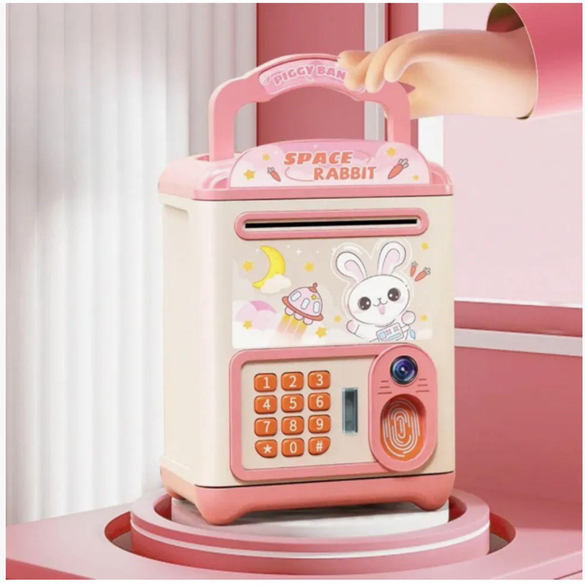 GENERICO - Alcancia Electronica Diseños Kawaii Caja Fuerte Portatil