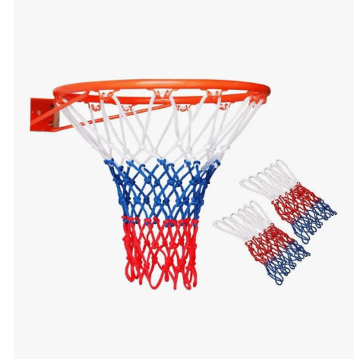 GENERICO - Red Basquetbol Baloncesto 3mm Resistente Sol Y Agua Blanco