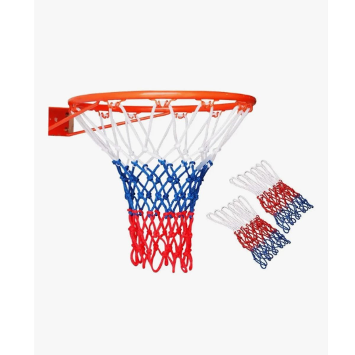 GENERICO - Red Basquetbol Baloncesto 3mm Resistente Sol Y Agua Blanco