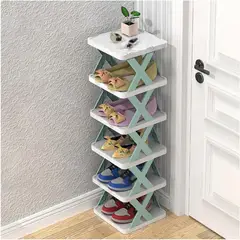 GENERICO - Organizador de zapatos de 4 niveles con estructura en forma de X