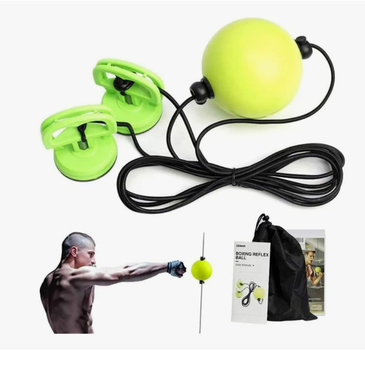 GENERICO - Pelota Con Ventosas Para Ejercitar Velocidad De Boxeo