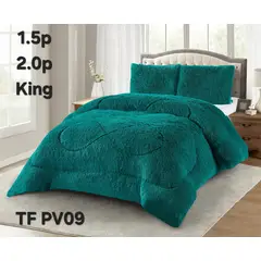 GENERICO - Cobertor Cubrecama de Invierno Peludo con Chiporro 2,5 plazas king