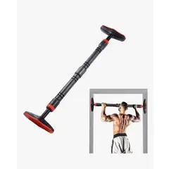 GENERICO - Barra De Dominadas Ajustable Para Puerta Ejercicios Negro