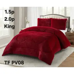 GENERICO - Cobertor Cubrecama de Invierno Peludo con Chiporro 2 plazas Diseño