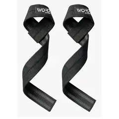 GENERICO - Straps Correas Levantamiento Pesas Gym Gimnasio Set 2 Color Negro