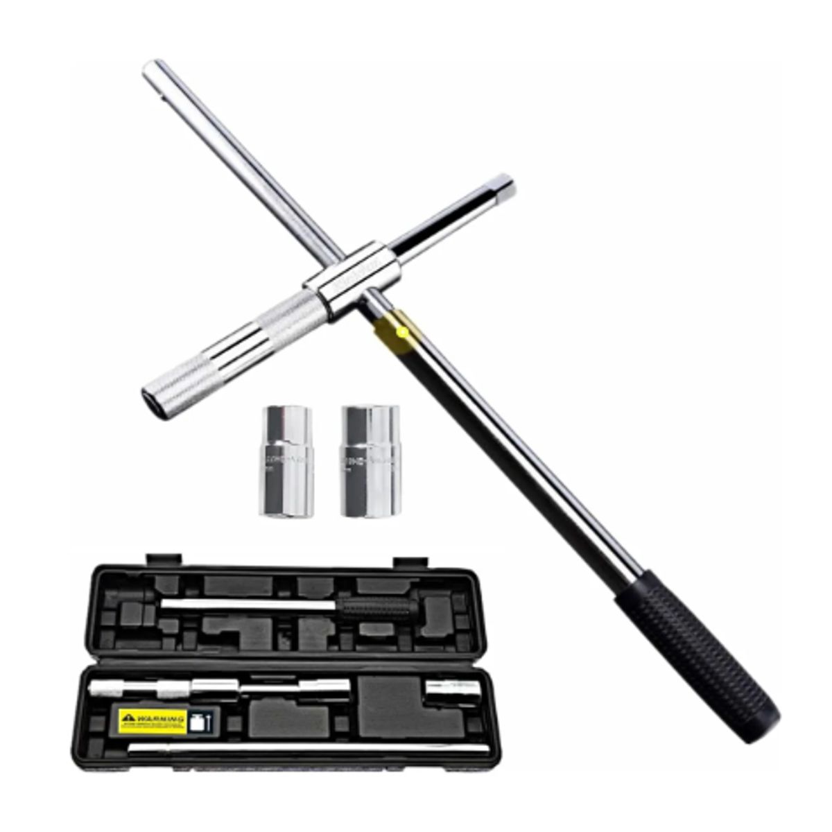 GENERICO - Llave Cruzada Extendida Universal De 4 Vías De17/19,21/23 Mm