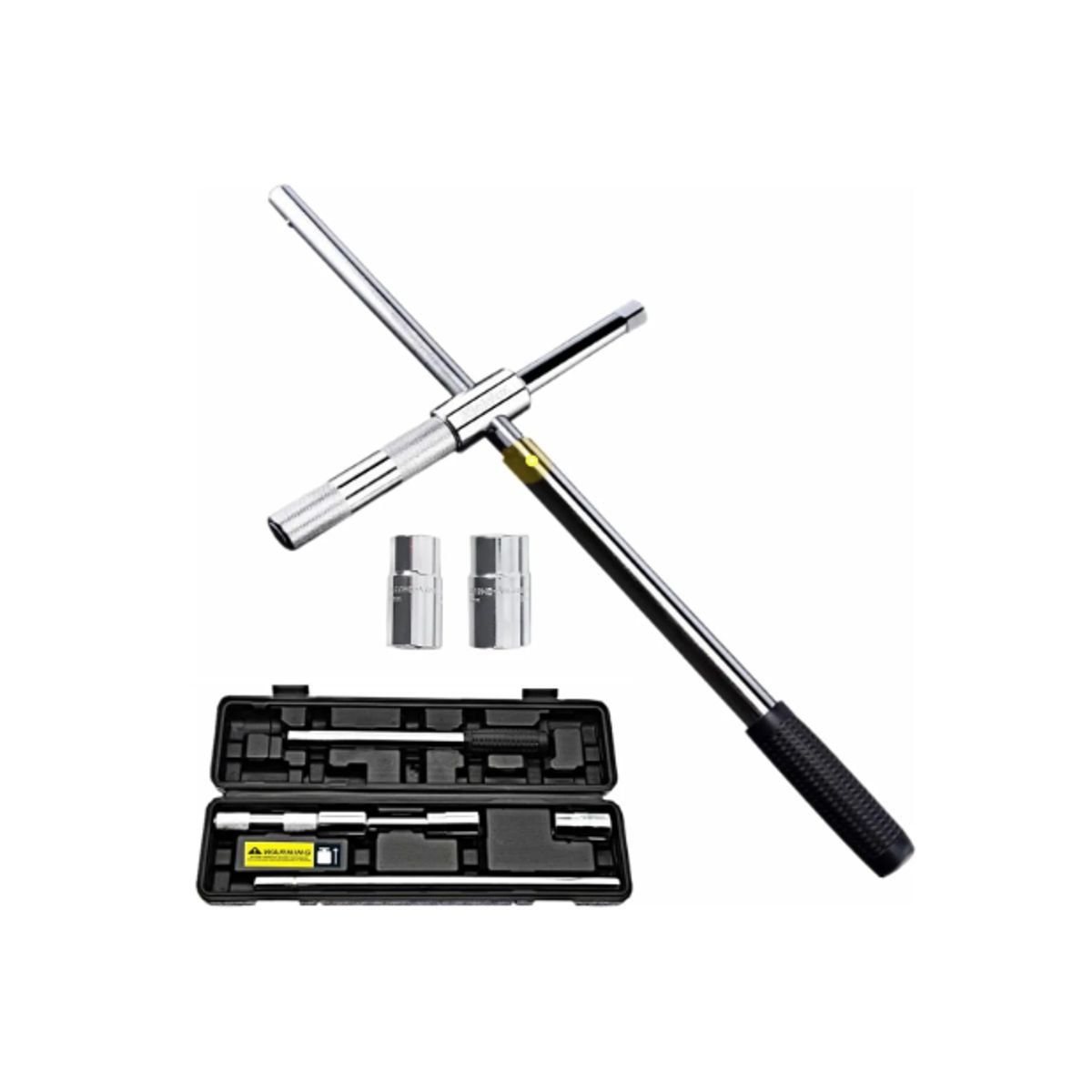GENERICO - Llave Cruzada Extendida Universal De 4 Vías De17/19,21/23 Mm